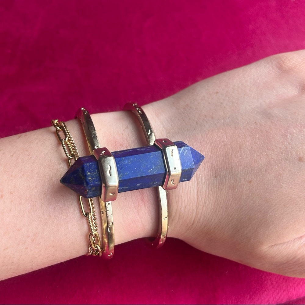 Kendra Scott Statement Cuff - gold & blue